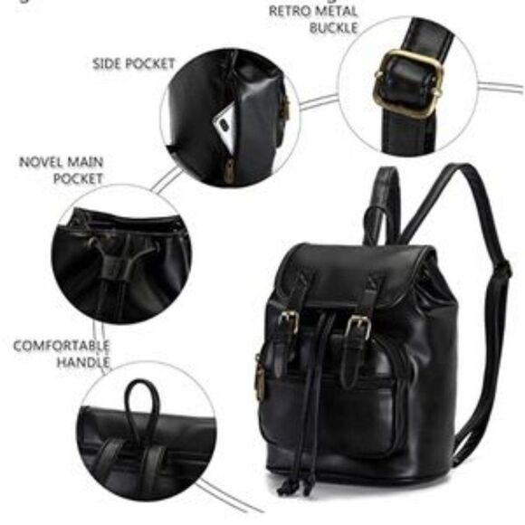 Retro Style Mini Backpack - Picture 8 of 12